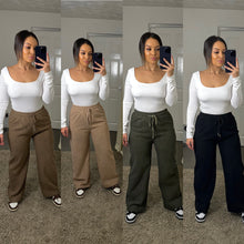 Load image into Gallery viewer, Wide leg corduroy trousers