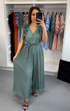 Load image into Gallery viewer, Flora frill pleated jumpsuit
